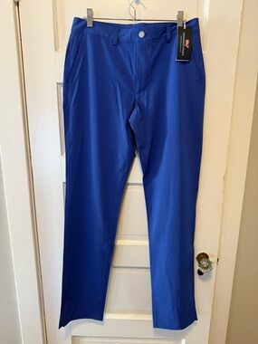 Vineyard Vines Men's Fairway Tech Golf Pants in Royal Blue